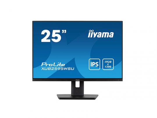 Das Bild zeigt einen Bildschirm. iiyama XUB2595WSU-B5 - Produktbild. 
